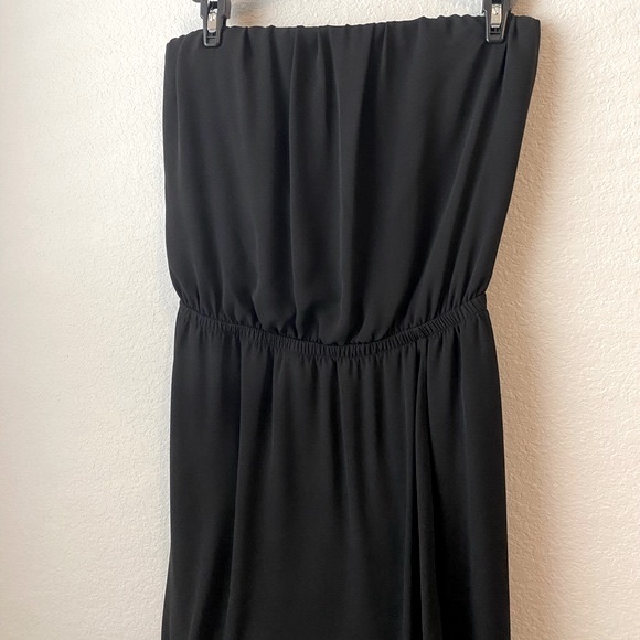 Express High Low Strapless Dress Black Small - Picture 4 of 15
